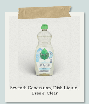 Seventh Generation（セブンスジェネレーション）の食器用洗剤、フリー＆クリア（無香料・無着色）