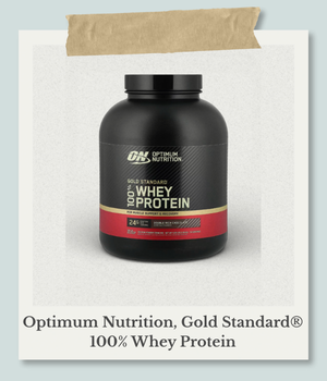 Optimum Nutrition（オプティマムニュートリション）ゴールドスタンダード100%ホエイプロテインのボトル
