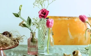 iHerbの健康的なイメージを表した球根や花たち