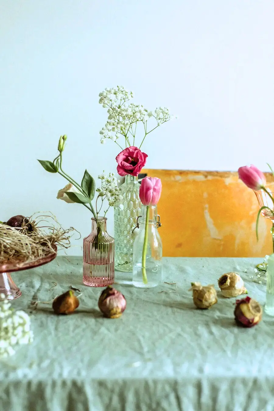 iHerbの健康的なイメージを表した球根や花たち