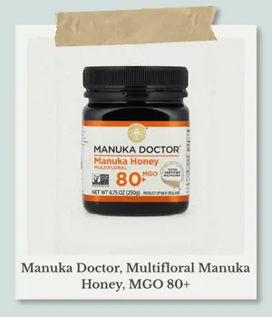 Manuka Doctorのマヌカハニー MGO80+のボトル