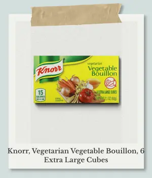 Knorr(クノール)のベジタリアン ベジタブルブイヨン(特大キューブ6個入り)の商品画像