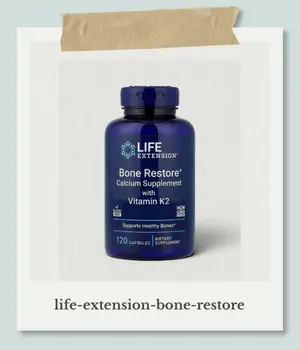 Life Extension(ライフエクステンション)のサプリメント「Bone Restore(ボーンリストア)」のボトル外観