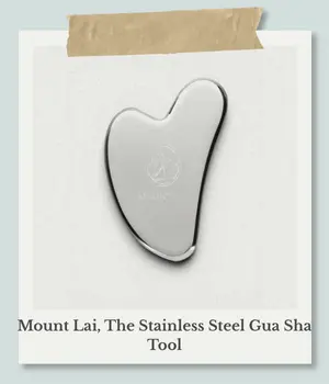 Mount Lai(マウントライ)のステンレス製かっさプレート(Gua Sha Tool)