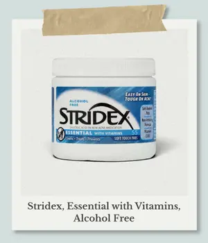 Stridex, Essential with Vitamins, Alcohol Free
